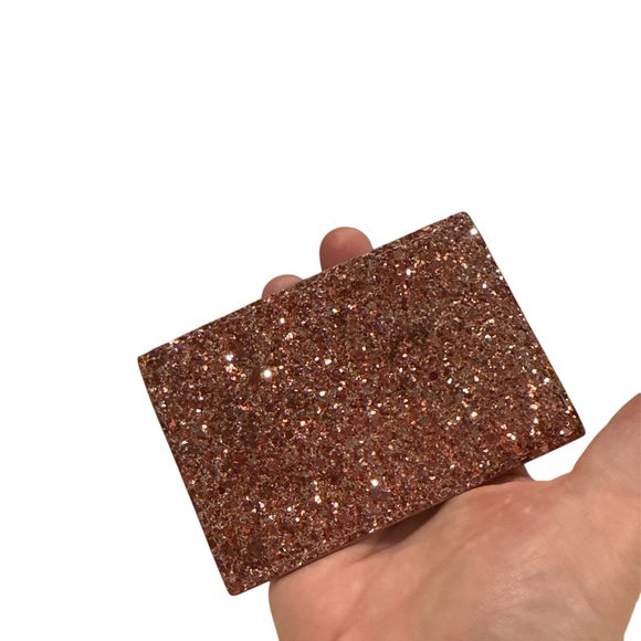 kate spade Handbags - Kate Spade Glitter Card Holder - Rose Gold Sparkle